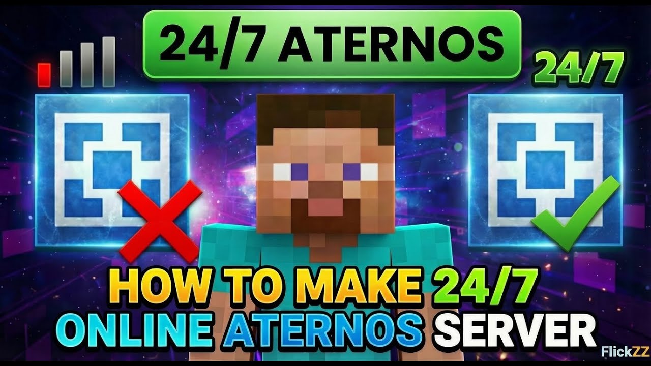 How to Make Your Aternos Minecraft Server 24/7 Online for FREE (2026 Working Method!)