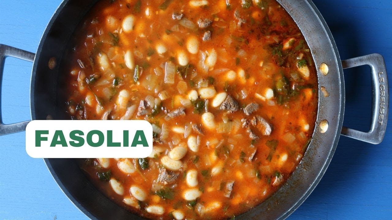 Lebanese Fasolia Recipe - White Bean Stew with Meat