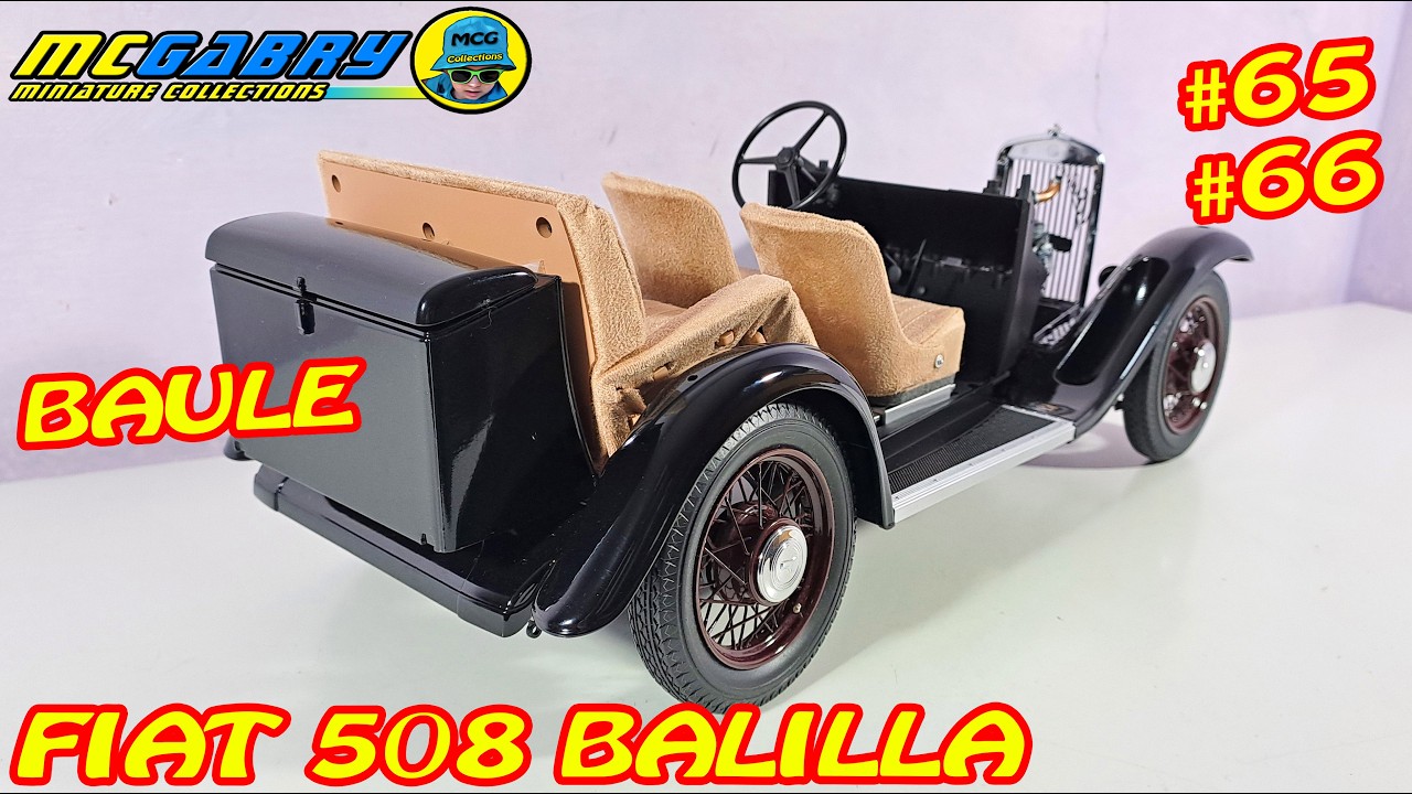 MODELLINO FIAT 508 BALILLA HACHETTE N.65 E 66 BAULE E RIVESTIMENTO DEL PIANALE - UNBOXING EDICOLA
