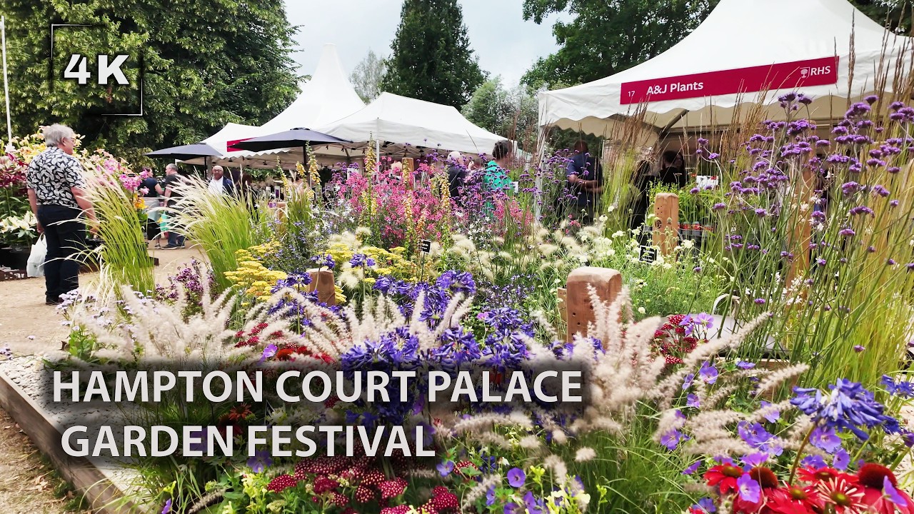 🇬🇧 Experience World's Largest Flower Show at Hampton Court Palace Garden Festival 2025 | 4K