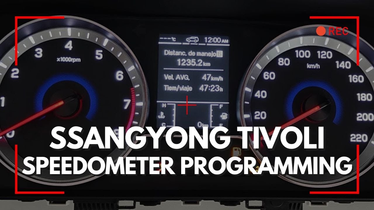 SsangYong Tivoli Dash Instrument Cluster Programming R7F701404 with FORZA 614