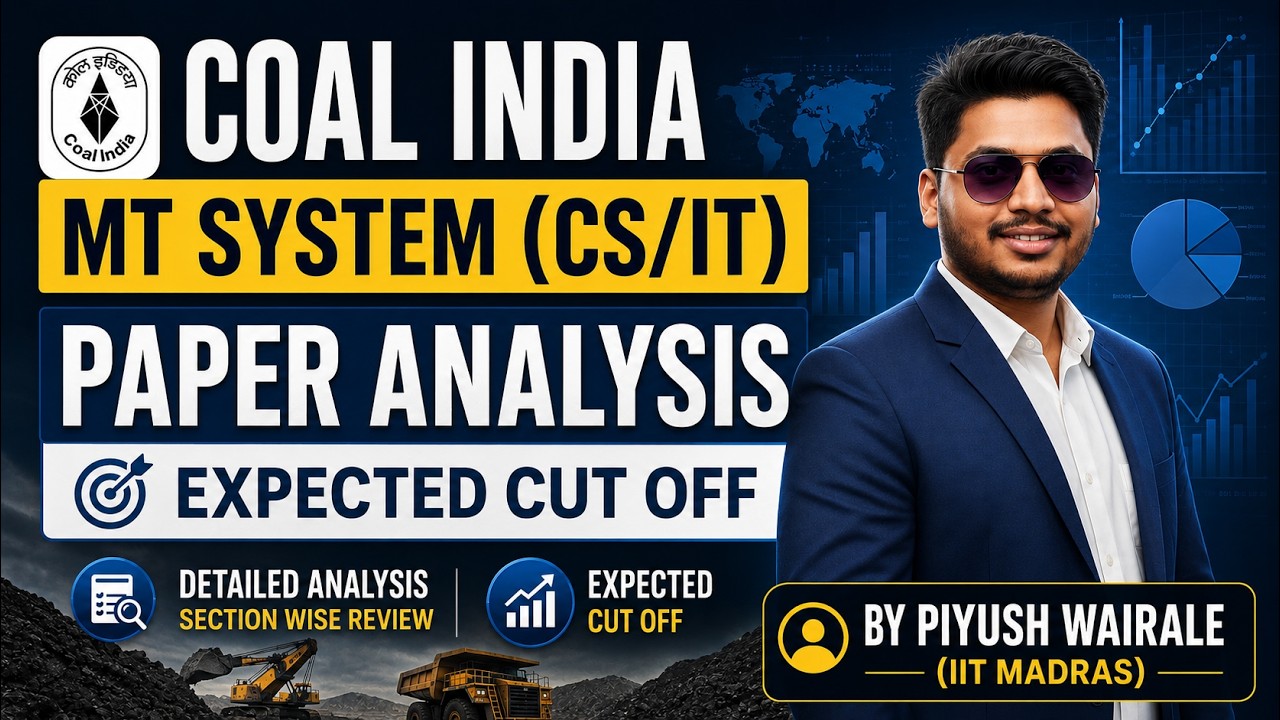 Анализ экзамена Coal India MT (CS/IT) и ожидаемый проходной балл