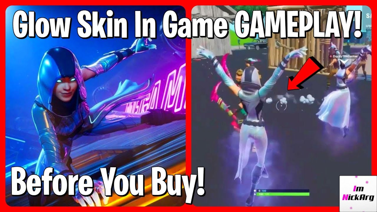 *NEW* Exclusive Glow Skin GAMEPLAY! (In Game Showcase / Before You Buy) | Fortnite X Samsung