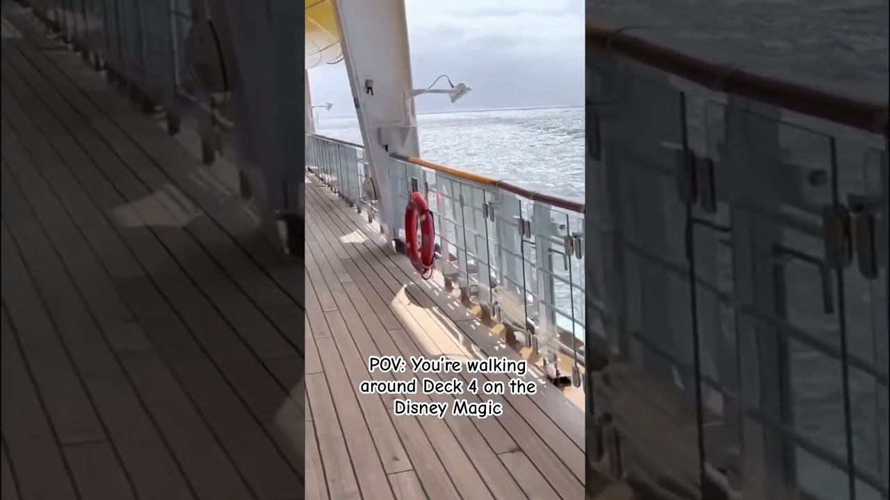 Walking Around Deck 4 on the Disney Magic #disney #disneycruise #disneycruises