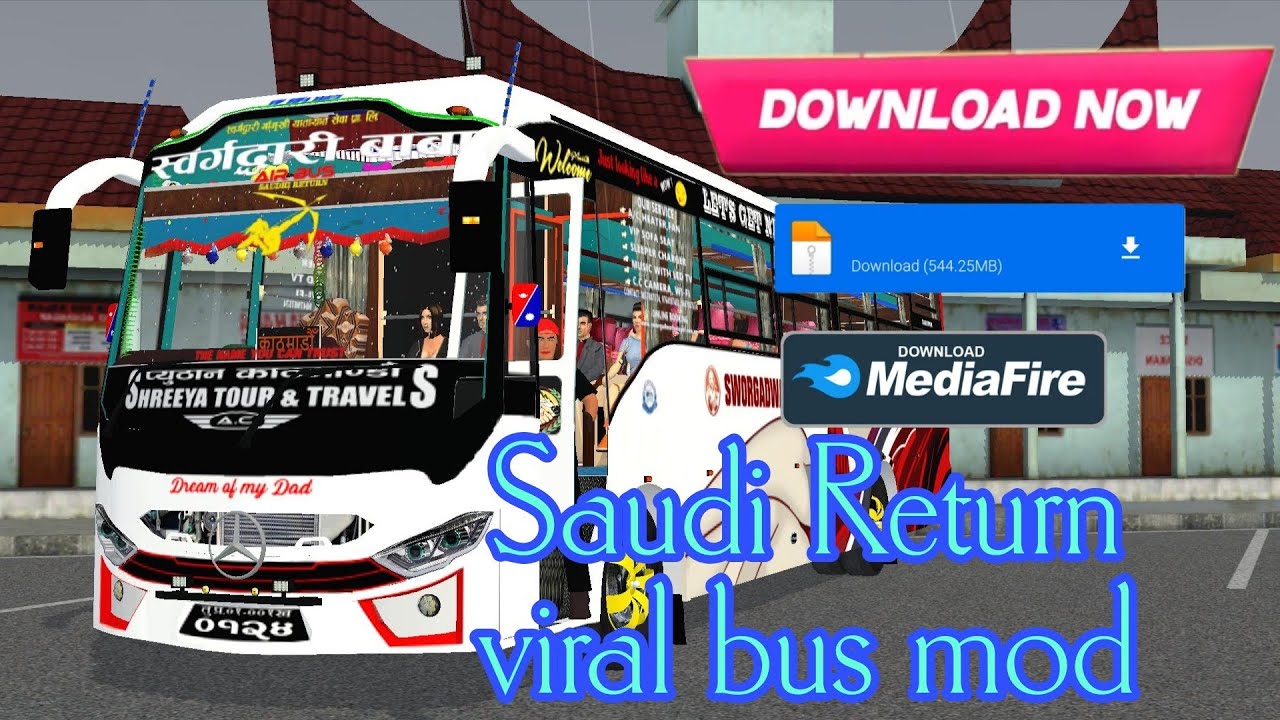 Saudi Return Viral Bus Mod|Mod Download link in Description|@nepnex_mods@Nightriderbusnepal222 