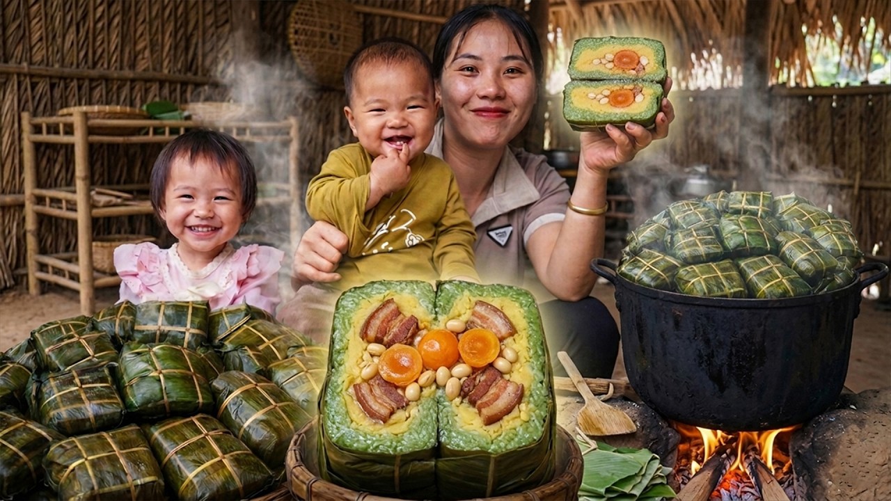 How to Make Traditional Bánh Chưng With My Kids… Then Sell Them at the Busy District Market