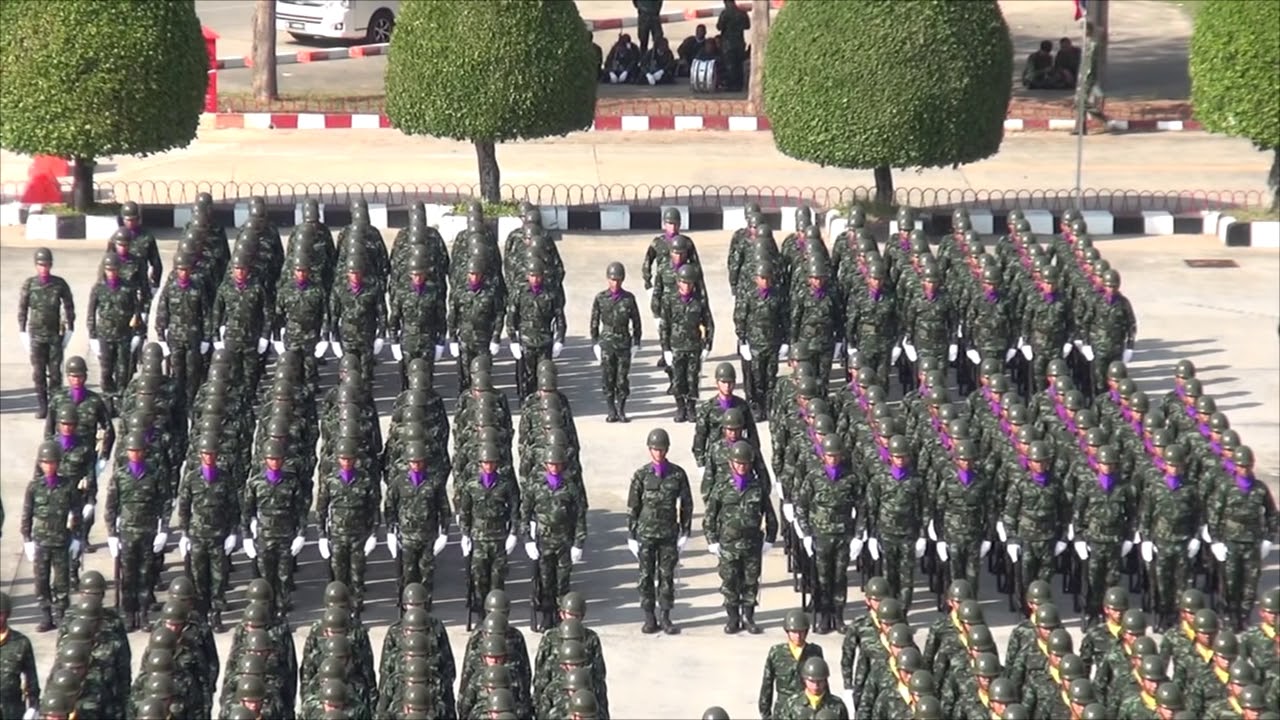 ซ้อมสวนสนามสาบานธง สโมสรร่วมเชิงไชย ค่ายสุรนารี 2561
