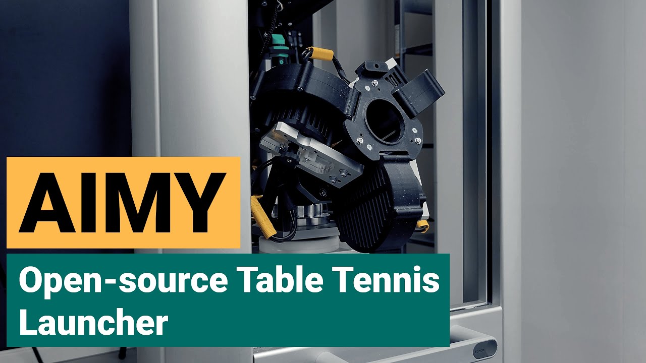 Open-source high-precision table tennis ball launcher