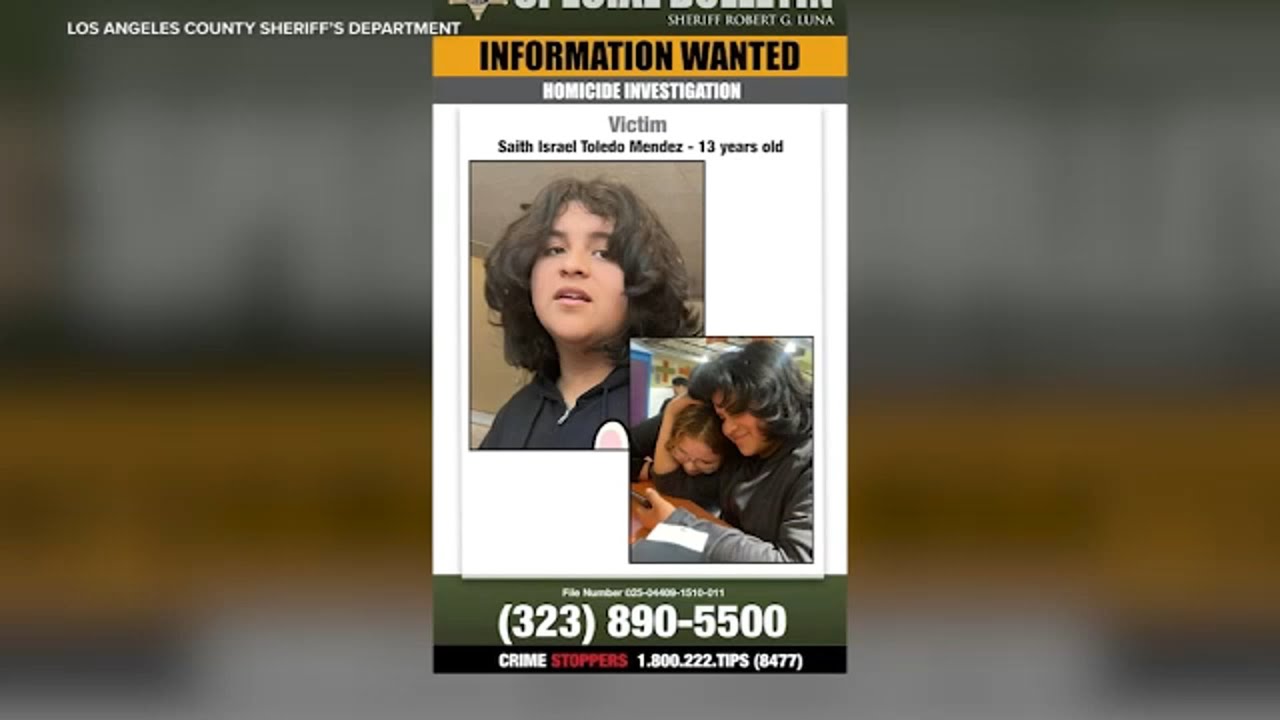 13-year-old shot killed in front of his mom at Pico Rivera gas station in random attack