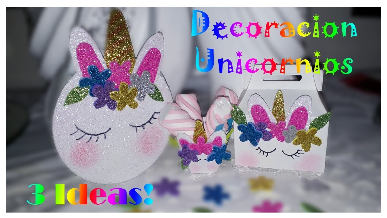 Decoracion de fiestas con tema de Unicornio 3 Ideas