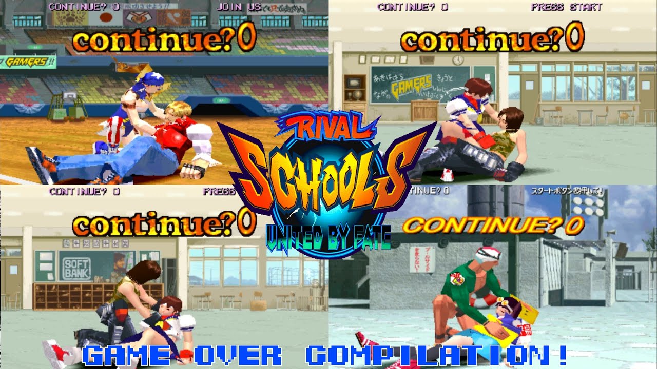 Game Over: Rival Schools: United by Fate (PS1) Compilation!