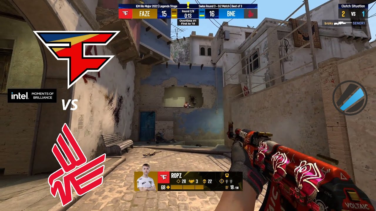 FaZe vs. Bad News Eagles - Map 3 [MIRAGE] (OT) - IEM Rio Major 2022 - Legends Stage -