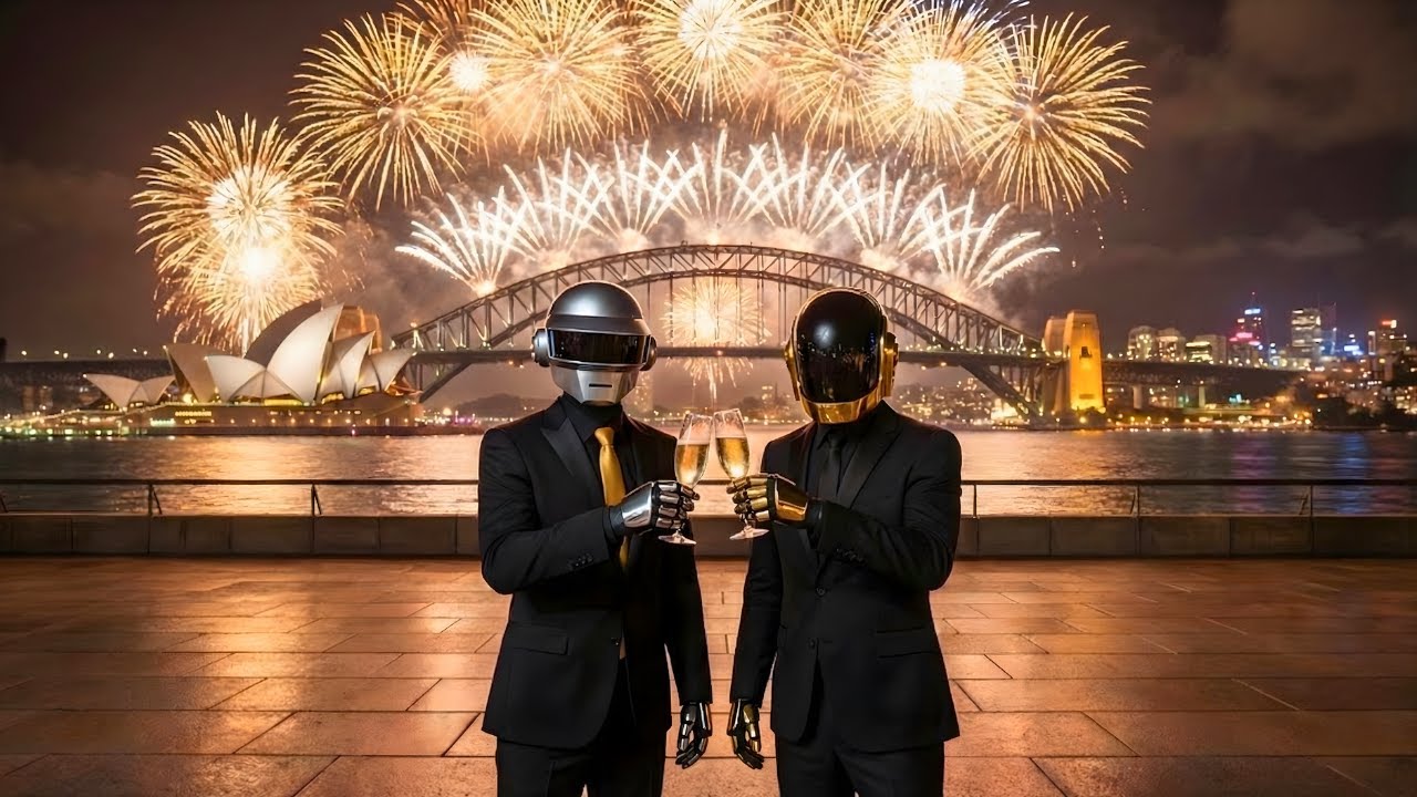 🎉 DAFT PUNK New Year Fireworks 2026 | funky music, Synthwave, R&B Neo Soul, Chill Disco Playlist