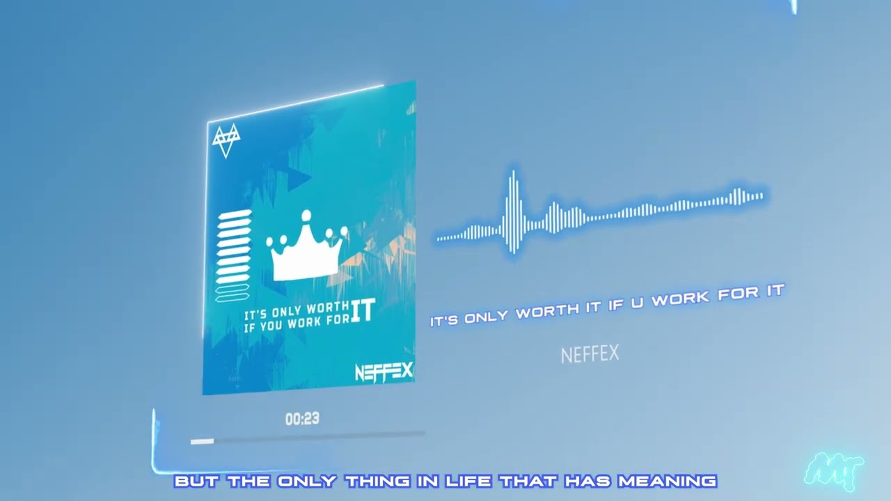NEFFEX- It's only worth it if U work for it ⚖[Lyrics](slowed + reverb)