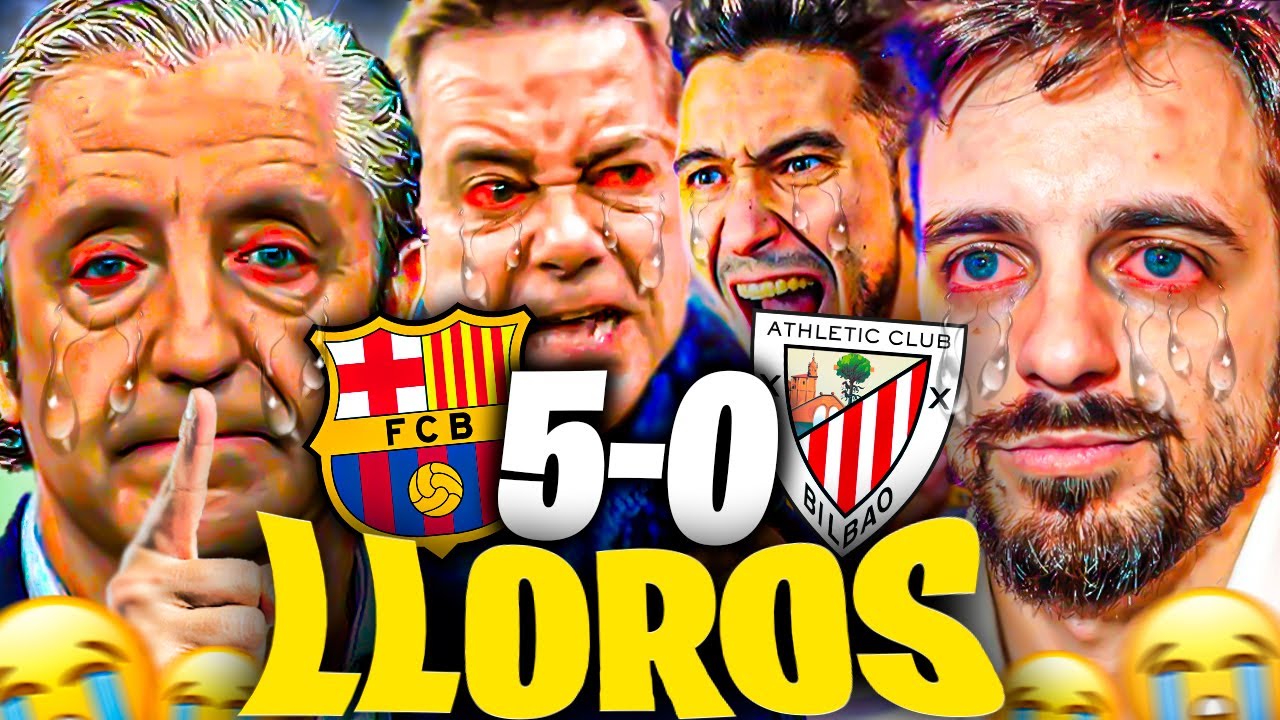 😂LOS MEJORES LLOROS MADRIDISTAS al FC BARCELONA 5-0 ATHLETIC CLUB - DjMaRiiO, JKCLife, Ubietoo...
