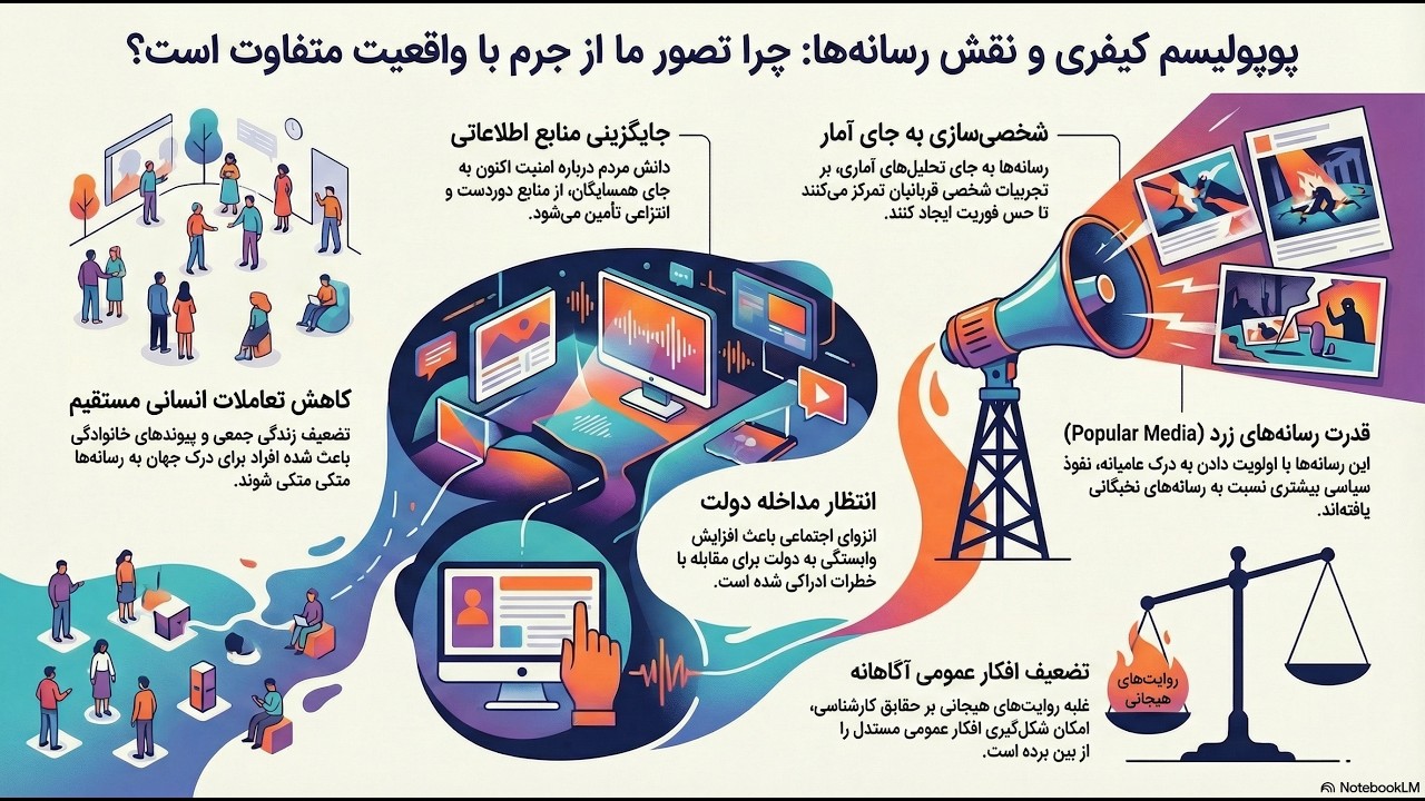 پوپولیسم جزایی و رسانه، ٰادراک جرم همیشه از واقعیت نمی‌آید؛ گاهی رسانه آن را می‌سازد.