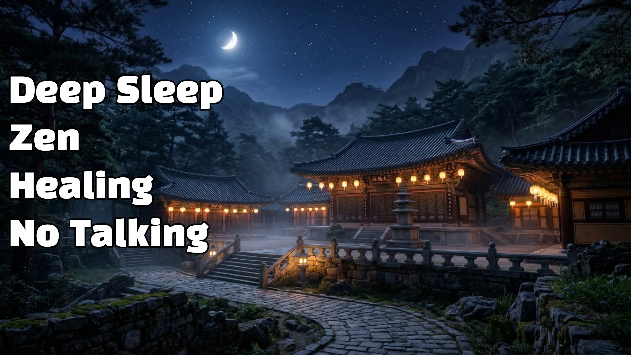 Deep Sleep Korean Temple Music 🌙 Calm Daegeum & Nature Sounds for Meditation, Relaxation