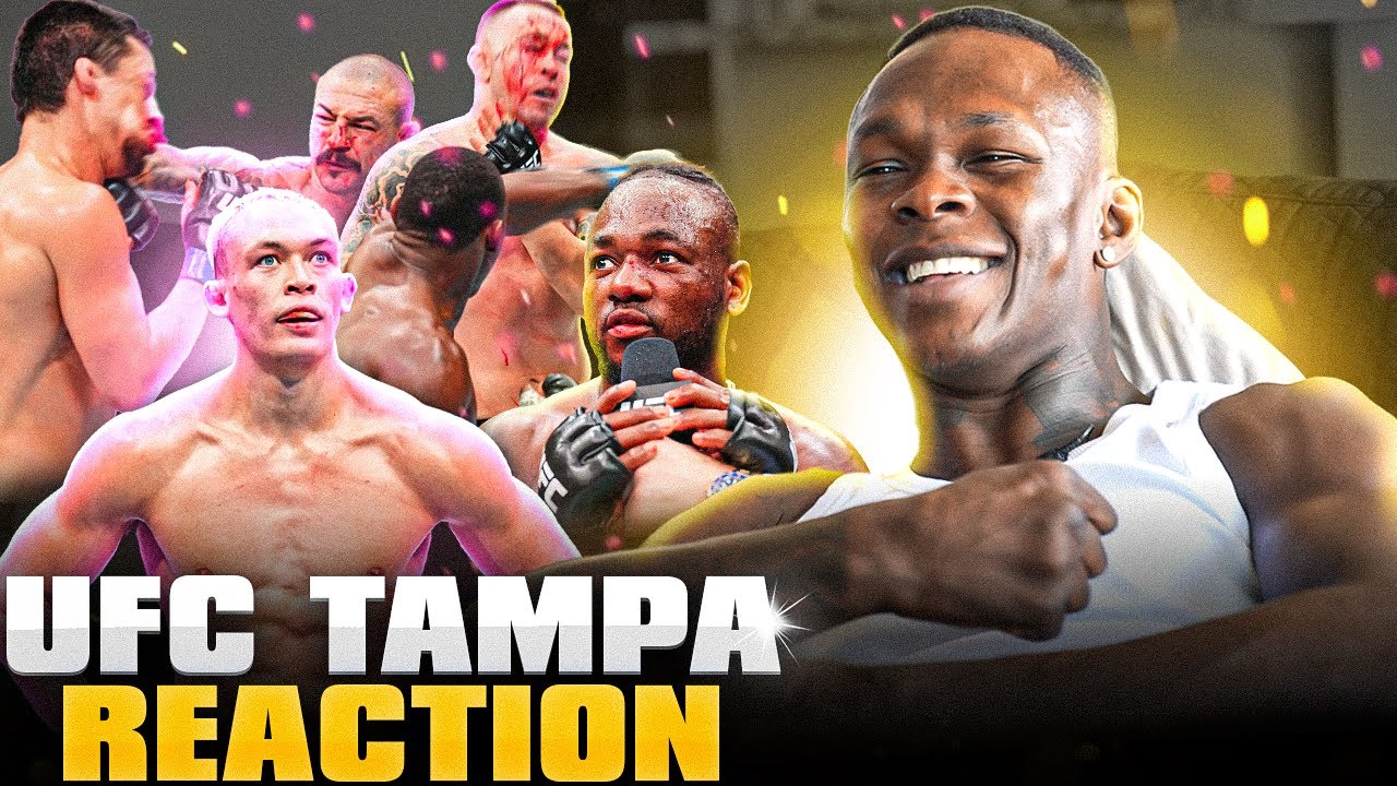 Реакция Исраэля Адесаньи на безумный бойцовский вечер UFC Tampa