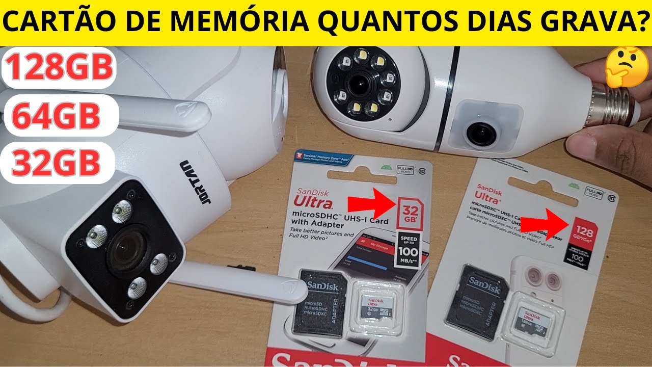 cartão de memória na câmera yoosee quantos dias grava