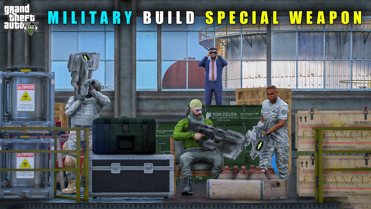 GTA 5 : MILITARY COLONEL BUILDING POWERFUL WEAPONS || BB GAMING