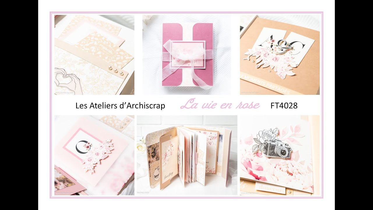 Mini album scrapbooking - La vie en rose - Florilèges Design - FT4028