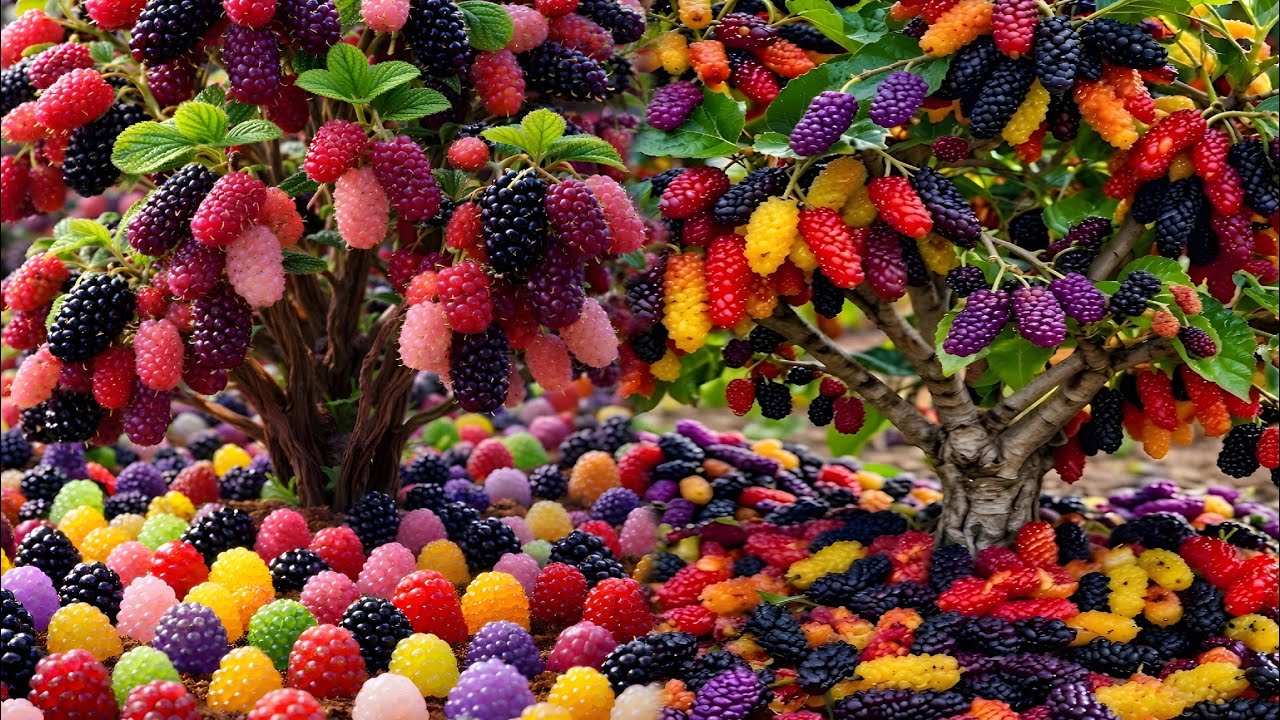 easy and fast method to grow and propagate mulberry fruit trees #garden #fruits #diy