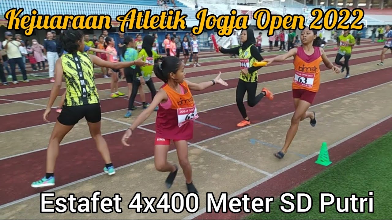 4x400 METER SD PUTRI KEJUARAAN ATLETIK JOGJA OPEN 2023 | ESTAFET | RELAY @effypelaritua
