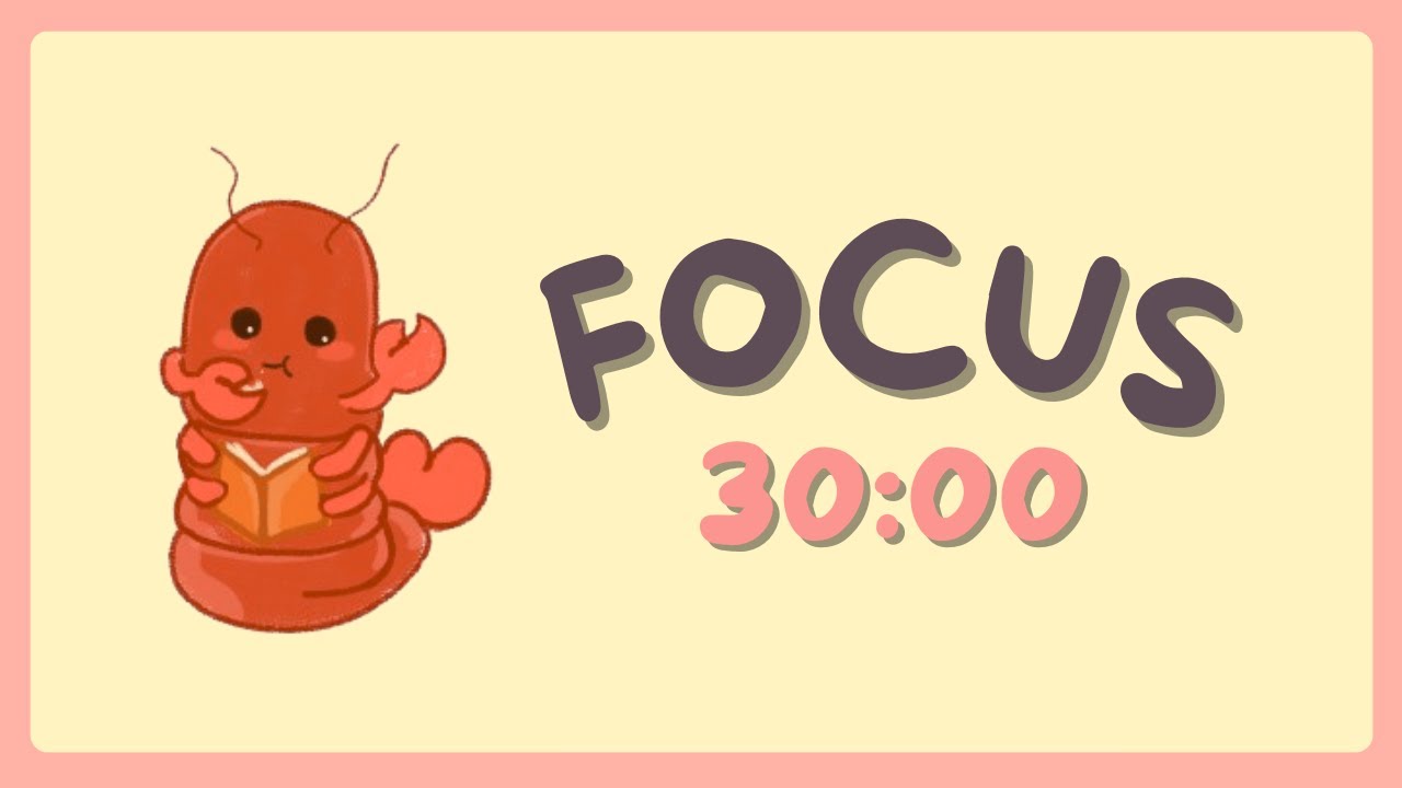 focus fuels progress ✨ | pomodoro 30/5 | underwater ambience