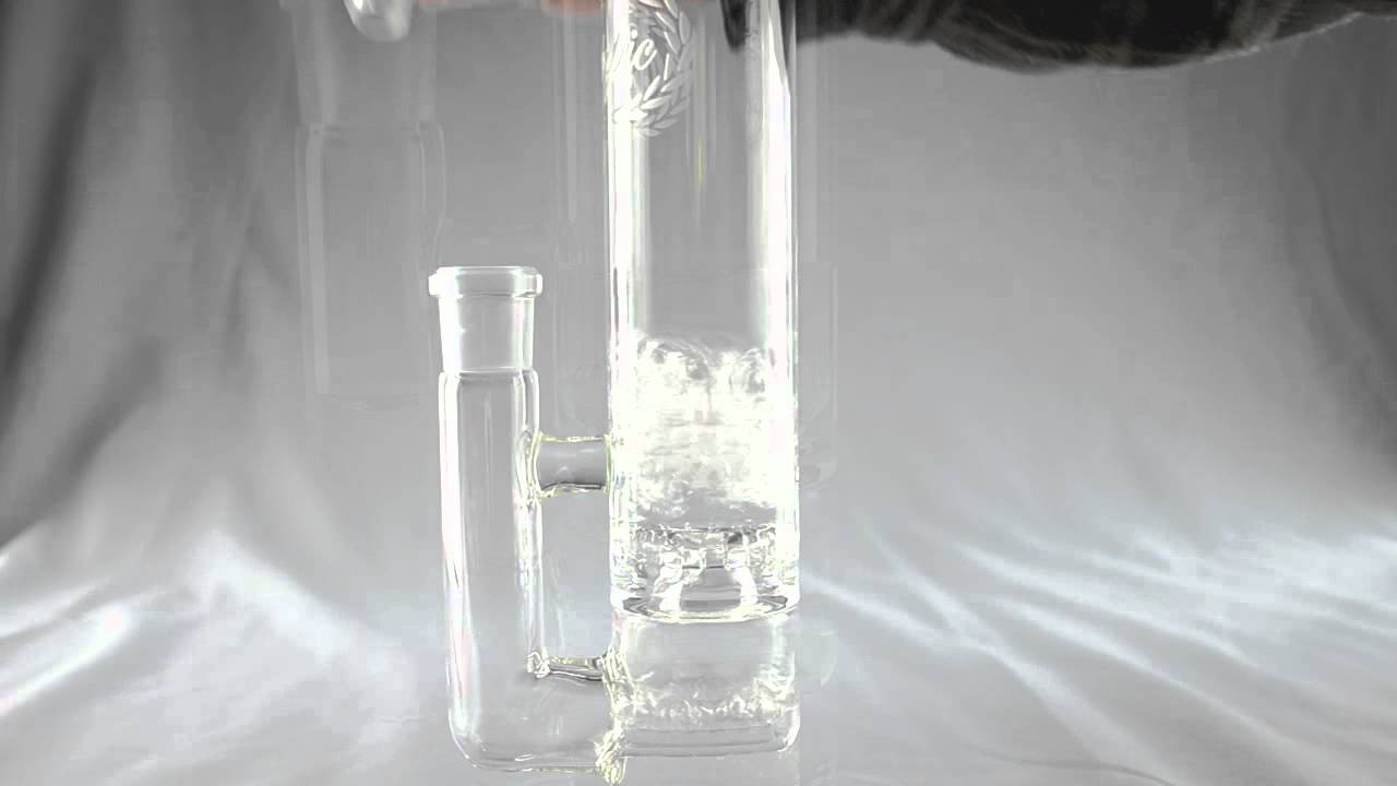 Olympic Glassworks - Straight Tube Horizon Helix 50mm - 18mm Female - TheDabLab.com