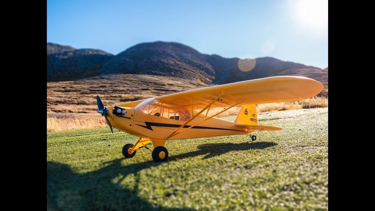 TopRc Hobby - J3 Cub. About and Flight review