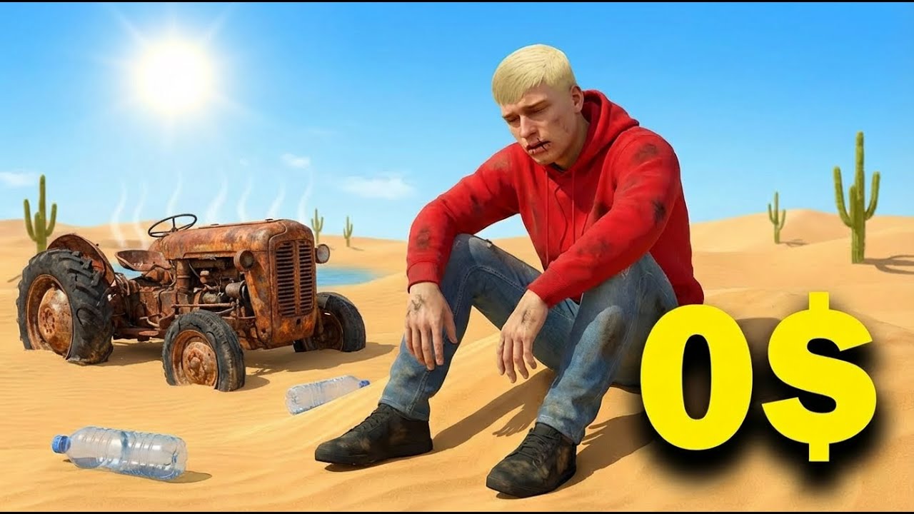 I SURVIVED With 0$ in the DESERT! 🏜️ No Water. No Tools. No Mercy