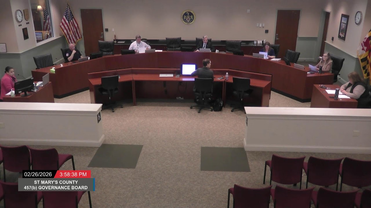 2/26/26 457(b) Governance Committee for St. Mary's County