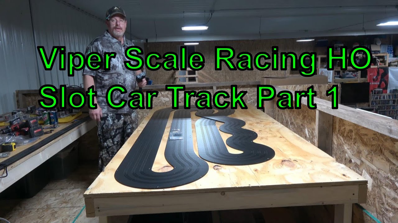 Viper Scale Racing HO Slot Car Track Assembly Part 1