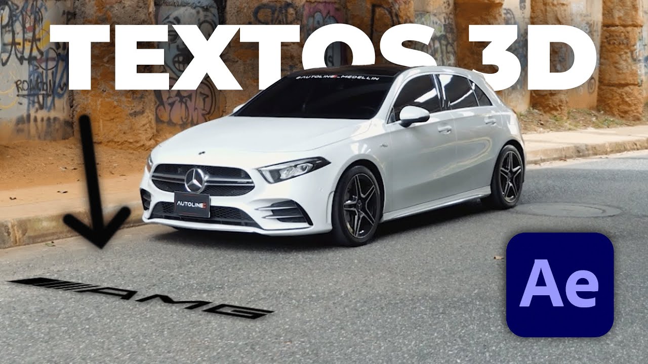 Texto 3D en After Effects para videos de carros
