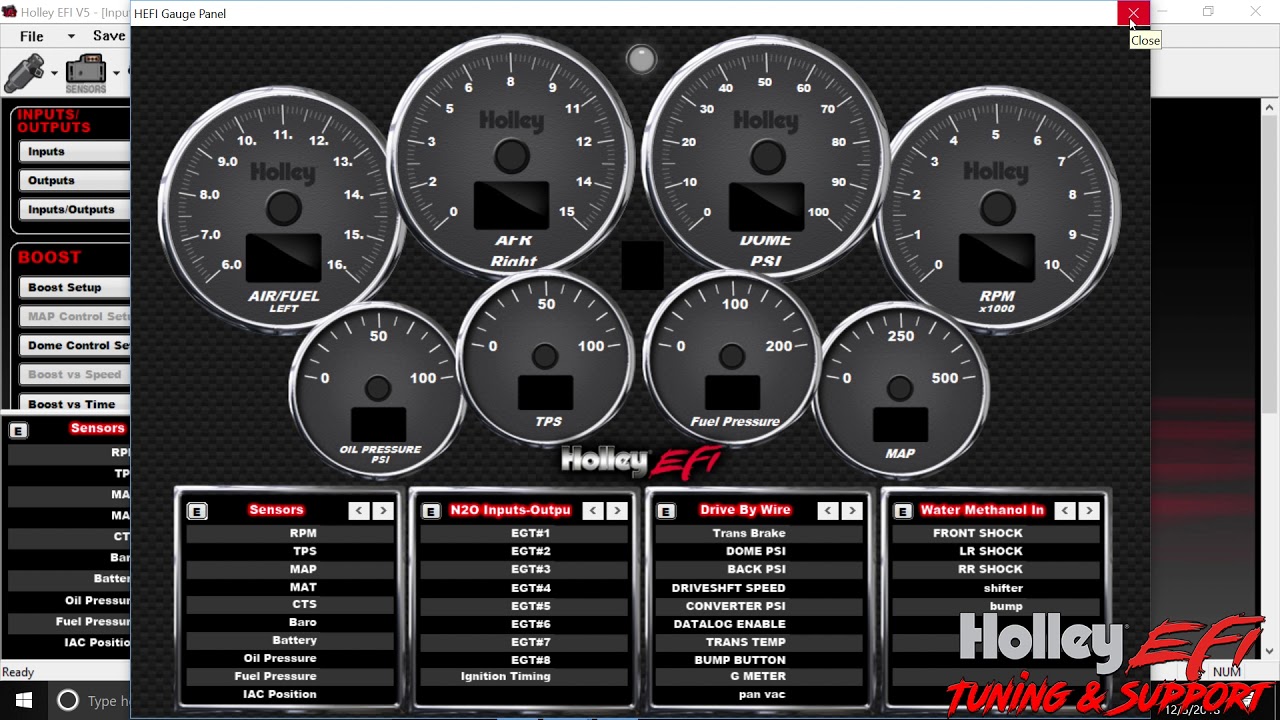 Holley Efi Inputs and Outputs configuration