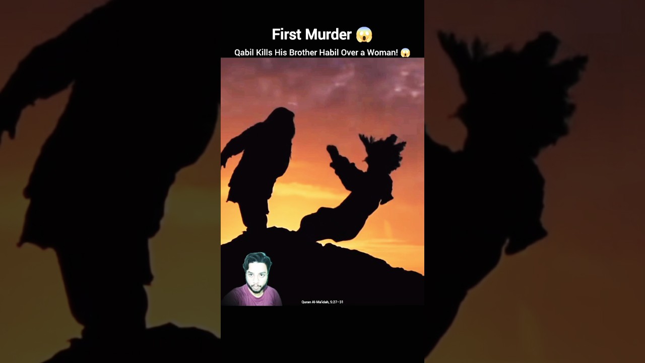 First Murder😱Qabil Kills His Brother Habil Over a Woman💔 #shorts #abel #habil #qabil #firstmurder