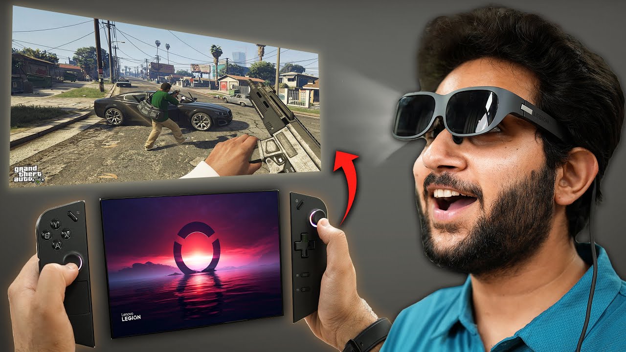I Created My Personal 80 Inches Gaming Theatre With Legion Go & Glasses!