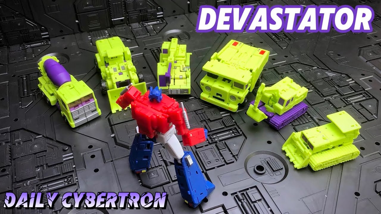 CONSTRUCTICONS UNITE! Magic Square Devastator Mini Combiner G1 Transformers [Daily Cybertron]