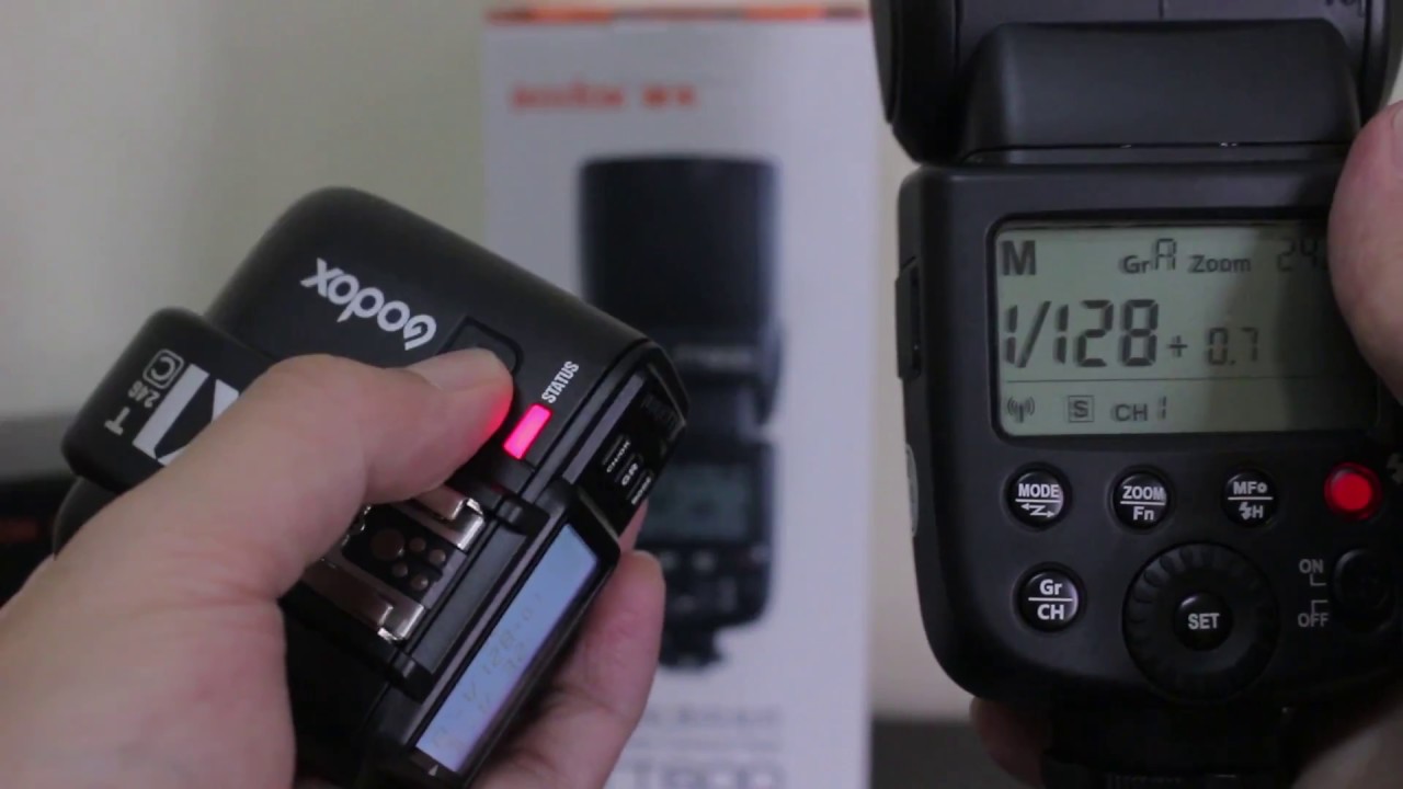 Godox TT 600 & Triggers X1C-T Operating Video