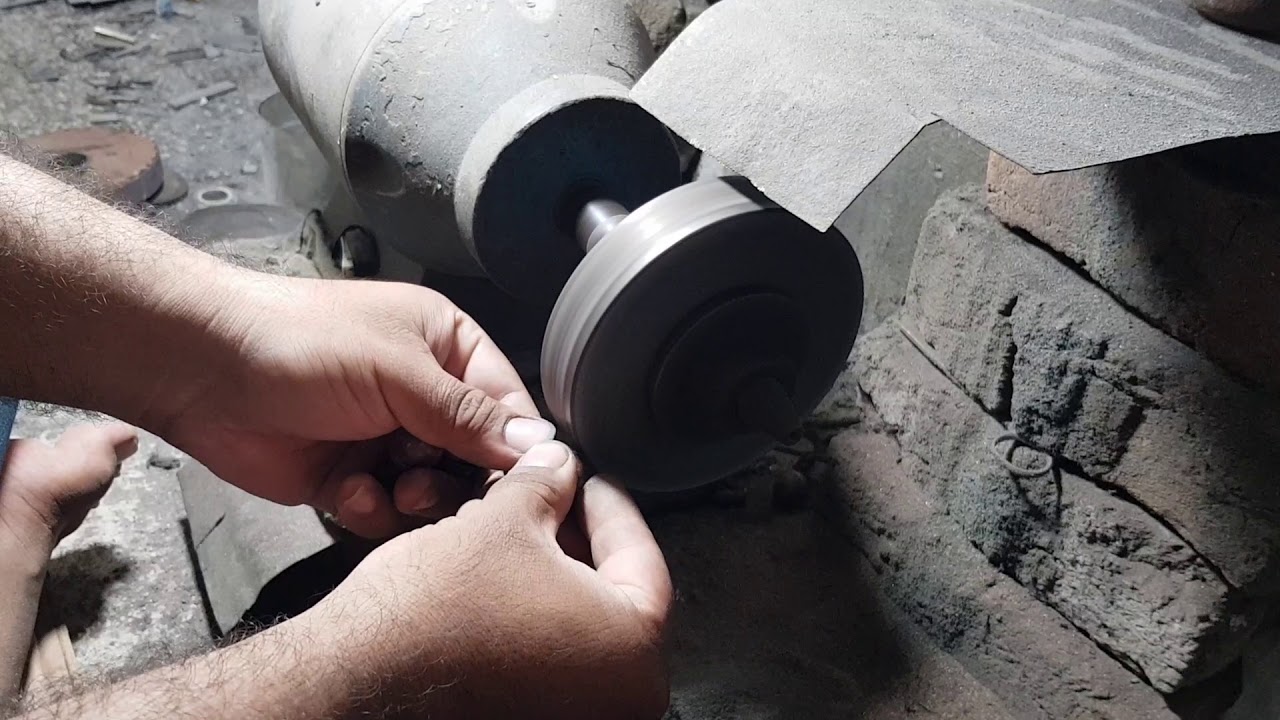 Falconry Metal Bells in manufacturing process