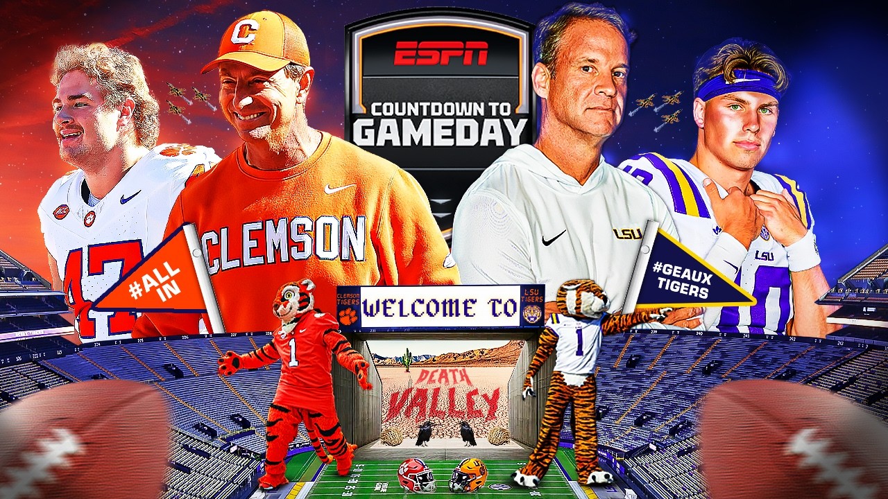 LIVE from GameDay: LSU vs. Clemson: The Week 1 Showdown You Can&rsquo;t Miss | Countdown to GameDay 🏈