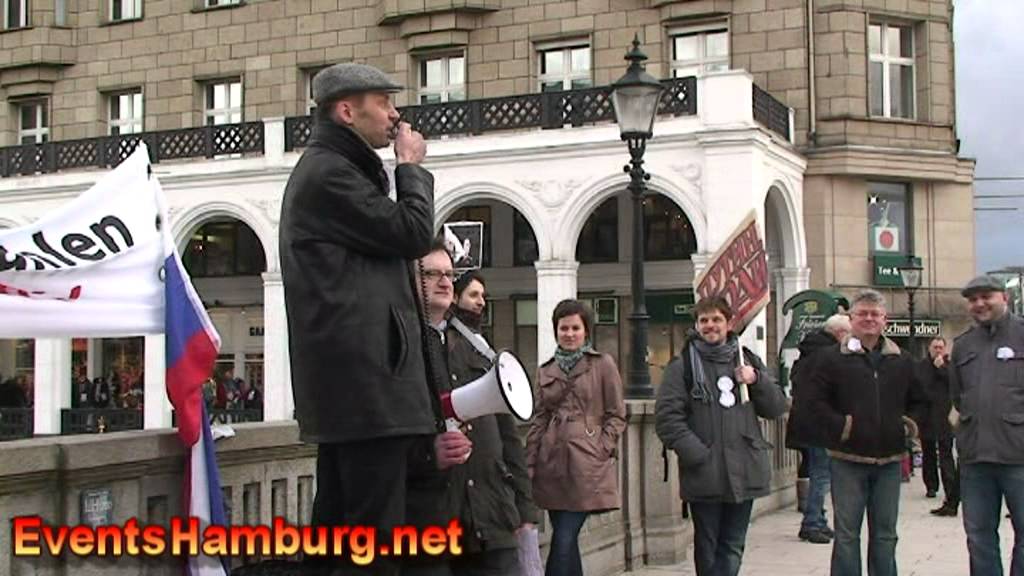Freie Wahlen f&uuml;r Russland. 25.02.2012. Митинг в Гамбургe.