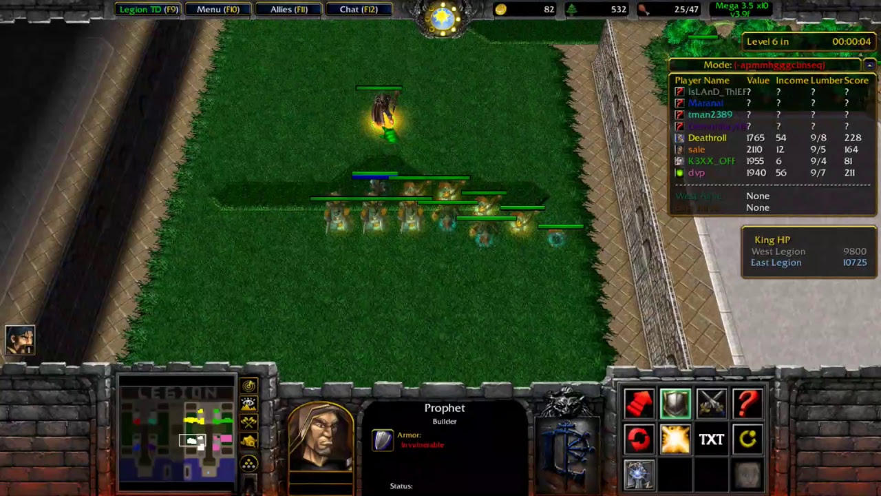 Legion TD Mega 3.5 x10 v3.9f ( ALL Pick ) - Warcraft 3 - Battlenet