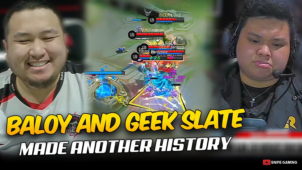 BALOY and GEEK SLATE MADE HISTORY AGAIN, SECURES THE PLAYOFFS SLOT. . . 😮