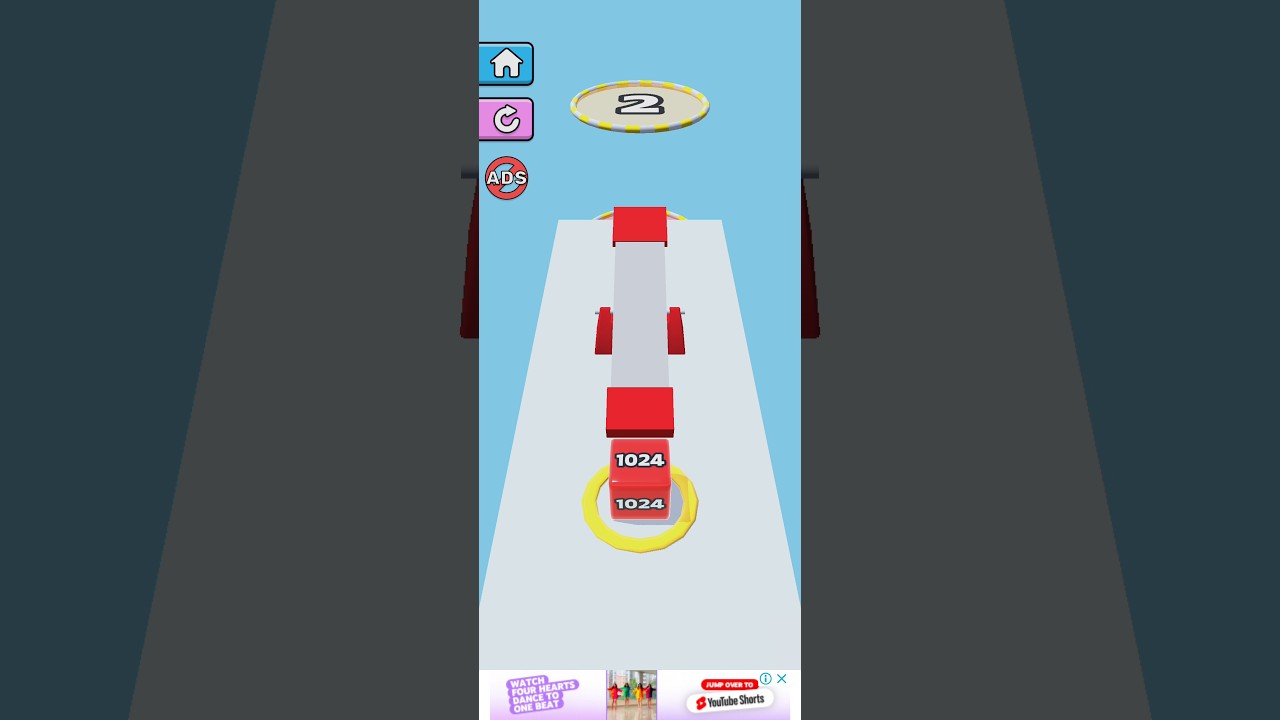 jelly run 2048 gameplay, jelly run 2048 game, jelly run 2048 ad, Jelly run 2048#trending #shortsfeed