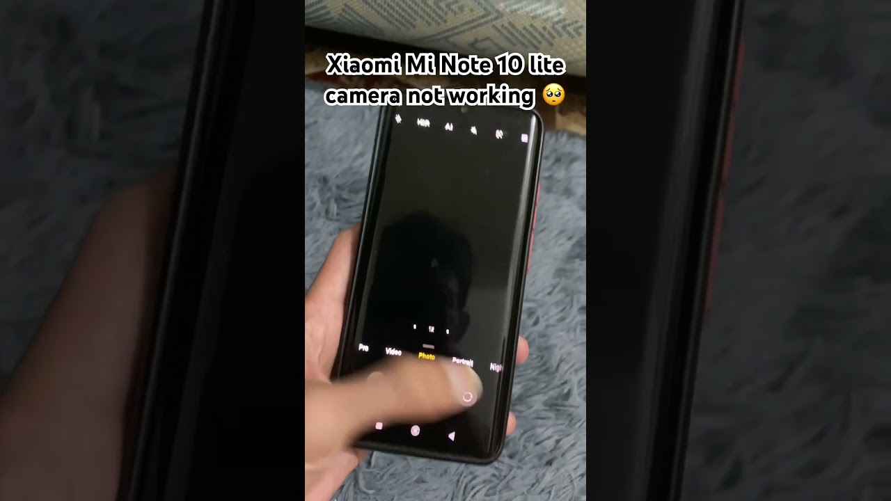 Help! Xiaomi Mi Note 10 Lite camera not working. What to do? #shorts