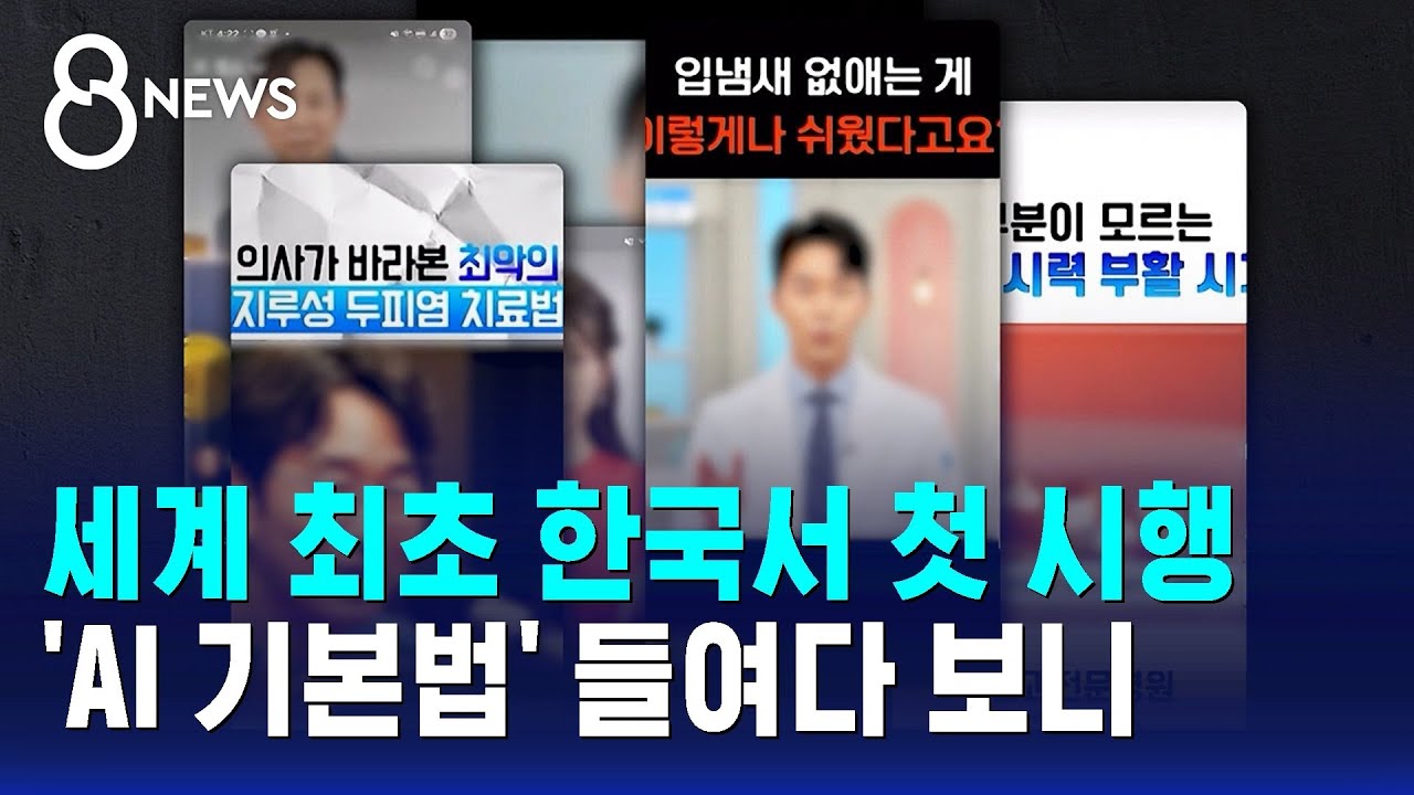 AI 기본법, 우리가 '세계 첫 시행'&hellip;규제 최소화했다지만 / SBS 8뉴스