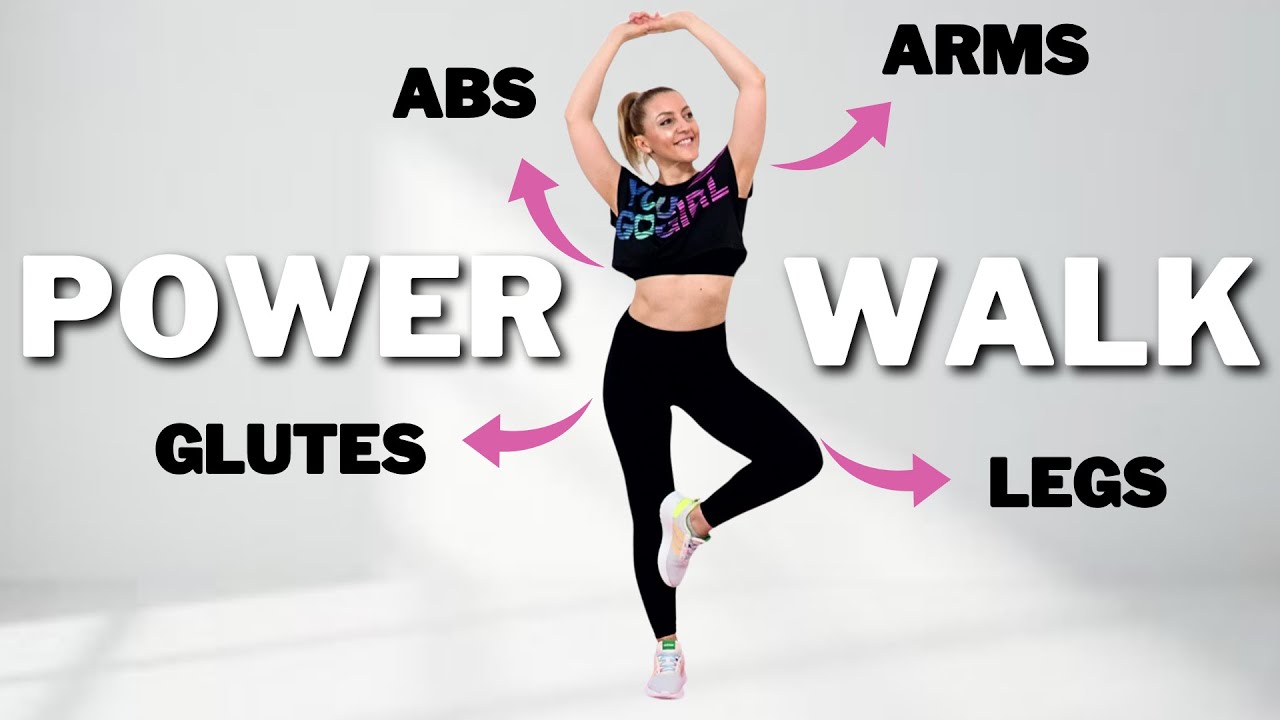 🔥50 MIN POWER WALK for WEIGHT LOSS🔥ALL STANDING🔥KNEE FRIENDLY🔥FULL BODY BURN🔥
