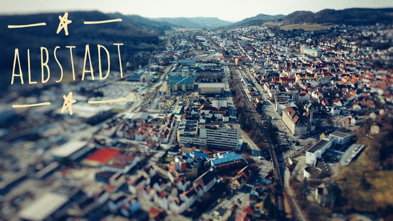Albstadt from above in spring