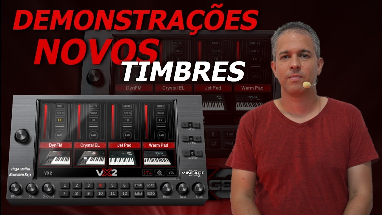 DEMO NOVOS TIMBRES VINTAGE X2 for KONTAKT by TIAGO MALLEN. (LINK NA DESCRIÇÃO) 🎹🎹🎹🎹🎹
